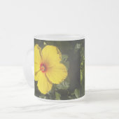 Tasse Givré Fleur d'Hibiscus jaune (Devant gauche)