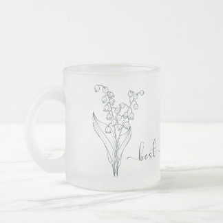 Tasse Givré Fleur du mois de naissance mai Lily cadeau d'anniv
