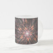 Tasse Givré Fleur imaginaire fractale douce et tendresse (Devant droit)