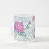 Tasse Givré Fleur psychédélique (Devant gauche)