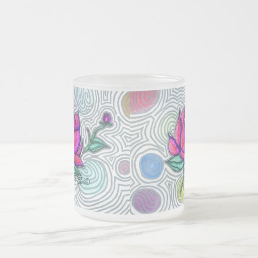 Tasse Givré Fleur psychédélique (Centre)