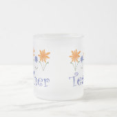 Tasse Givré Fleurs de cadeau de professeur (Centre)