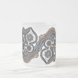Tasse Givré Fleurs de lace Zentangle ornementales fantaisistes