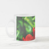 Tasse Givré Fleurs de tulipes rouges (Gauche)