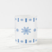 Tasse Givré Fleurs et blocs bleus (Centre)