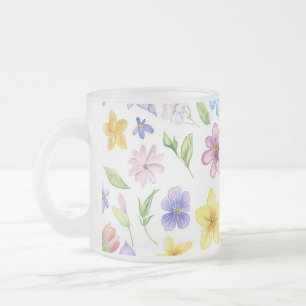 Tasse Givré Fleurs Floral Pattern Sublimation-95651