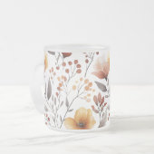 Tasse Givré Fleurs Floral Pattern Sublimation-95653 (Devant gauche)