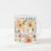 Tasse Givré Fleurs Floral Pattern Sublimation-95654 (Devant droit)