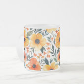 Tasse Givré Fleurs Floral Pattern Sublimation-95654 (Devant gauche)