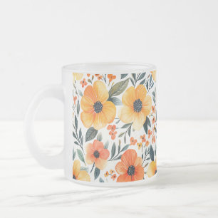 Tasse Givré Fleurs Floral Pattern Sublimation-95654