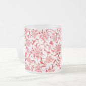 Tasse Givré Fleurs Mandala 8 (Devant gauche)