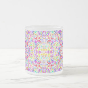 Tasse Givré Fleurs pastel abstraites