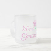 Tasse Givré Fleurs roses Nouveaux T-shirts et cadeaux grand-mè (Devant gauche)