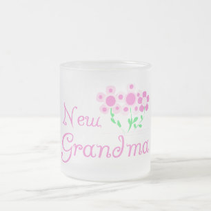 Tasse Givré Fleurs roses Nouveaux T-shirts et cadeaux grand-mè