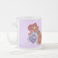 fleurs roses rouges et bourgeons roses art floral