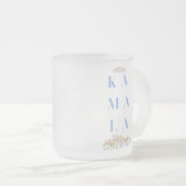 Tasse Givré Fleurs. Subtil. Kamala Harris (Devant droit)