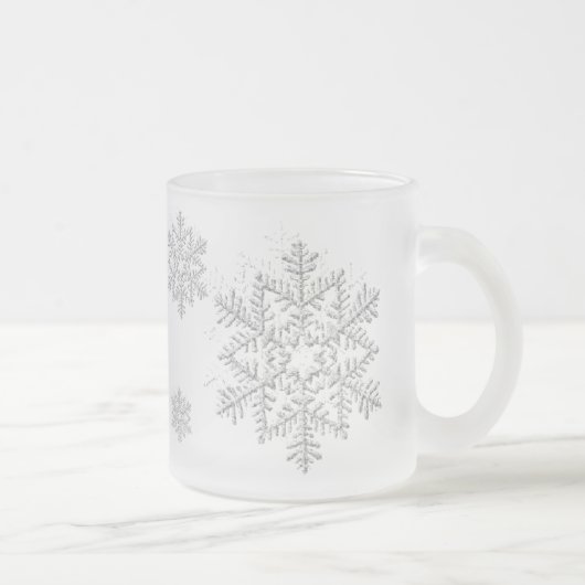 TASSE GIVRÉ FLOCONS DE NEIGE (Droit)