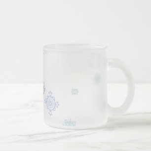 Tasse Givré Flocons de neige pâles