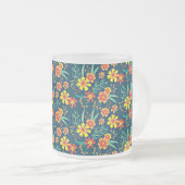 Tasse Givré Floral Arrière - plan Belle conception-46566 (Devant droit)