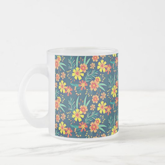 Tasse Givré Floral Arrière - plan Belle conception-46566 (Gauche)