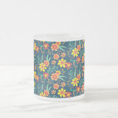 Tasse Givré Floral Arrière - plan Belle conception-46566 (Centre)