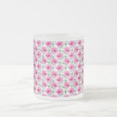 Tasse Givré Floral Red Roses Pattern-5550 (Centre)