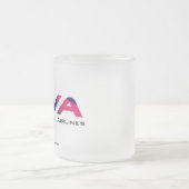 Tasse Givré FlyDVA - graphiques de lettre seulement (Centre)