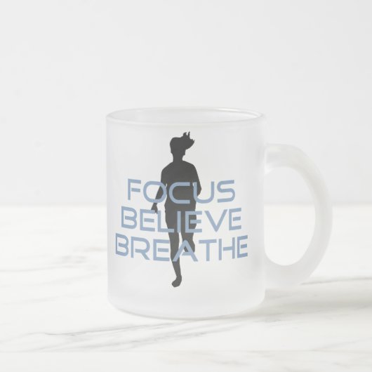 Tasse Givré Focus Croyez Breathe Blue T-shirts (Droit)