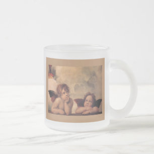 Tasse Givré foi ange Raphael vintage vieille peinture bénédict