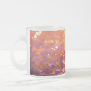 Tasse Givré Fond Pailleté Orange Violet-77996