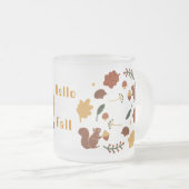 Tasse Givré Forêt d'automne d'écureuil customisé (Devant droit)