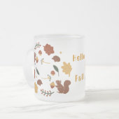 Tasse Givré Forêt d'automne d'écureuil customisé (Devant gauche)