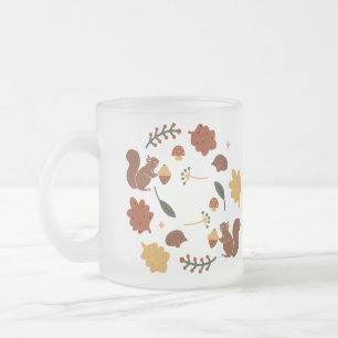 Tasse Givré Forêt d'automne d'écureuil customisé