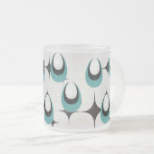 Tasse Givré formes bleues Mid Century Moderne (Devant droit)