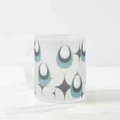 Tasse Givré formes bleues Mid Century Moderne (Devant gauche)