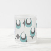Tasse Givré formes bleues Mid Century Moderne (Centre)
