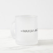 Tasse Givré Formule Excel : formule max. (Devant gauche)