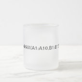 Tasse Givré Formule Excel : formule max. (Centre)