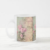 Tasse Givré francais chic, shabby chic, roses roses roses, flo (Gauche)