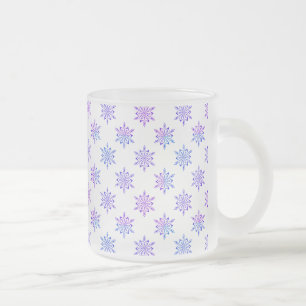 Tasse Givré Frosted Avec De Jolies Flammes De Neige