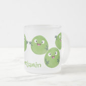 Tasse Givré Funny Brussels sprouts légumes caricature (Devant droit)