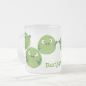 Tasse Givré Funny Brussels sprouts légumes caricature (Devant gauche)