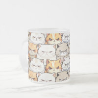 Funny coloré Moody Cats Kitten Motif animal de com