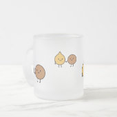 Tasse Givré Funny Vegan Design with 2 Cute Beans (Devant gauche)