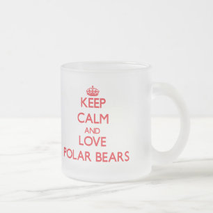 Tasse Givré Gardez le calme et aimez les ours blancs