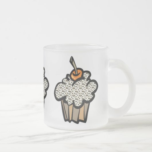 Tasse Givré gâteau au décor imprimé léopard (Droit)