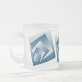Tasse Givré Géométrie bleu sarcelle (Gauche)