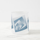 Tasse Givré Géométrie bleu sarcelle (Centre)
