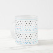 Tasse Givré Géométrie bleue (Devant gauche)