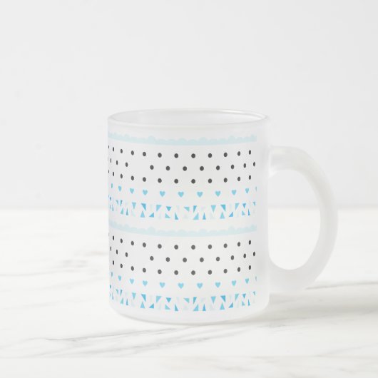 Tasse Givré Géométrie bleue (Droit)